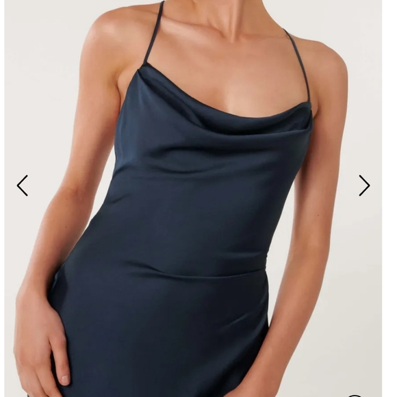 Ever New Ruby Tie-Back Satin Maxi Dress - Picture 2 of 5